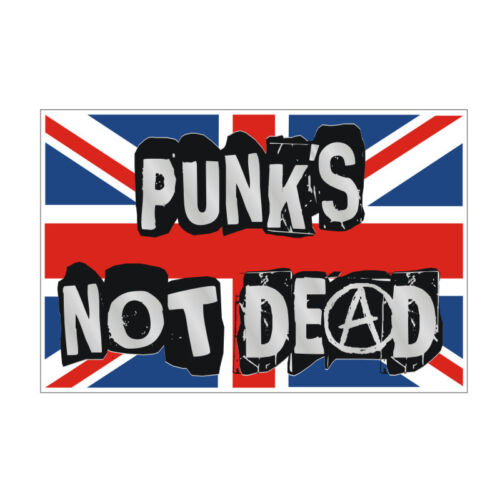 Sticker plastifié PUNK'S NOT DEAD Anarchy UK Sex Pistols Mini - 11cm x 7cm - Bild 1 von 1