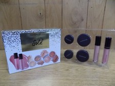 bareMinerals Dipped in Gold 6 pc For Perfect Glow Plus Full Tapered Shadow Brush