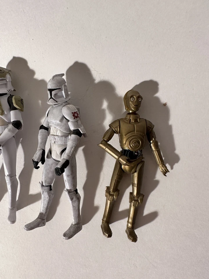 Figuras Star Wars Clone Wars: Clone Tank Gunners, C-3PO, Speeder Pilot - Imagem 3 de 4