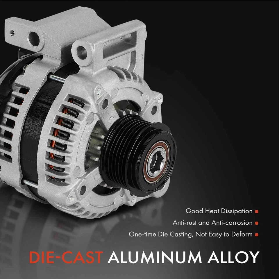 Alternador para Suzuki Kizashi 2010-2013 2,4 L 130A 12 V CW polea embrague 6 ranuras Foto 4 de 4