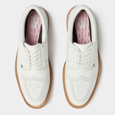 New Mens G/FORE PERFORATED BROGUE GALLIVANTER GOLF SHOE G4MF23EF15-SNO WHITE