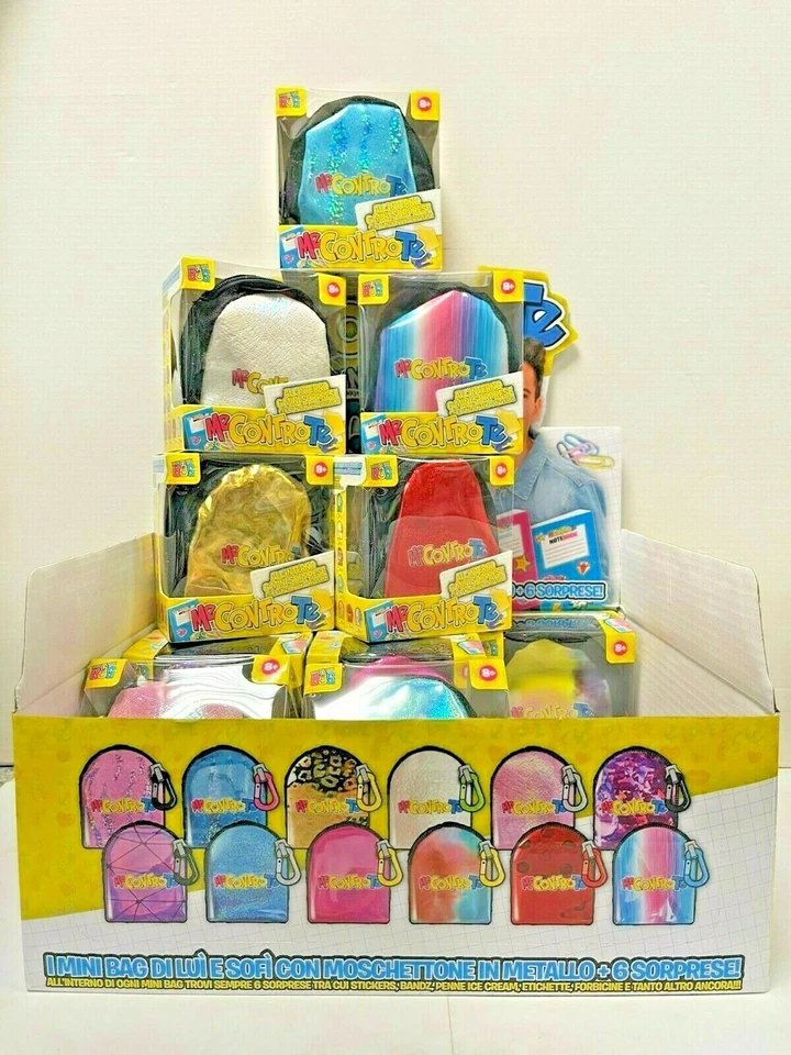 MINI MINI BAG ME CONTRO TE CON MOSCHETTONE METALLO SCEGLI QUELLE CHE VUOI