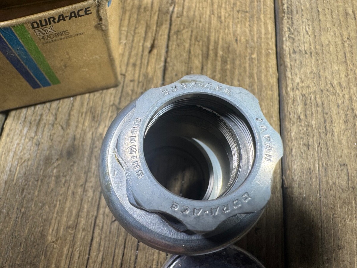 レア！DURA-ACE ヘッドパーツ 1inch JIS SHIMANO ( シマノ ) ヘッドパーツ HP-7410 シルバー 1インチ（JIS