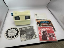 Vintage 1970 s GAF View-Master Viewer Red, White Search TV Show, 1 Snoopy Reel