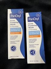  2 Pack PanOxyl - Acne Foaming Wash Benzoyl Peroxide 1 oz Travel Size Exp08/26