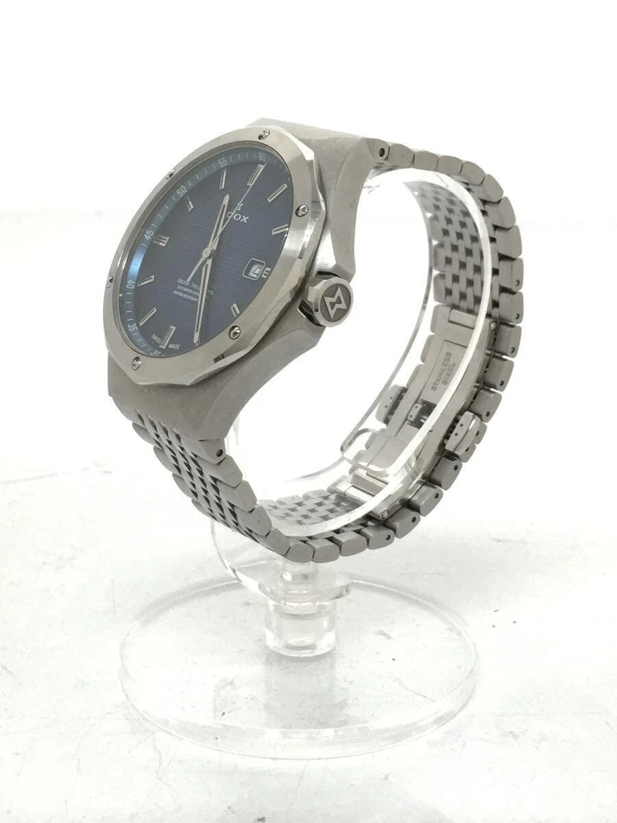 EDOX 53005 Quartz 200M Stainless Steel Analog Men s Watch Used