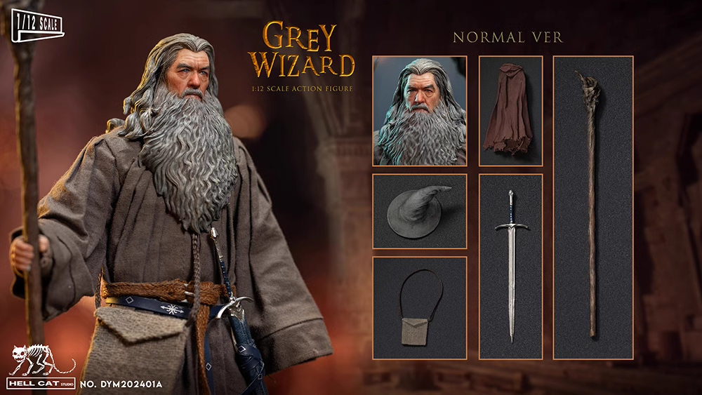 Hell Cat DYM202401A 1/12 Grey Wizard Collectible Male Action