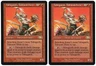 Tahngarth, Talruum Hero x2 2x 2001 Planeshift Red Rare Creature MTG NM AZ1