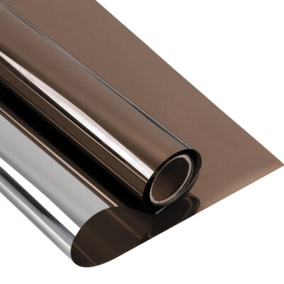 Bronze&Silver Reflective Window Tint Film One Way Privacy Solar Tint Home Decor