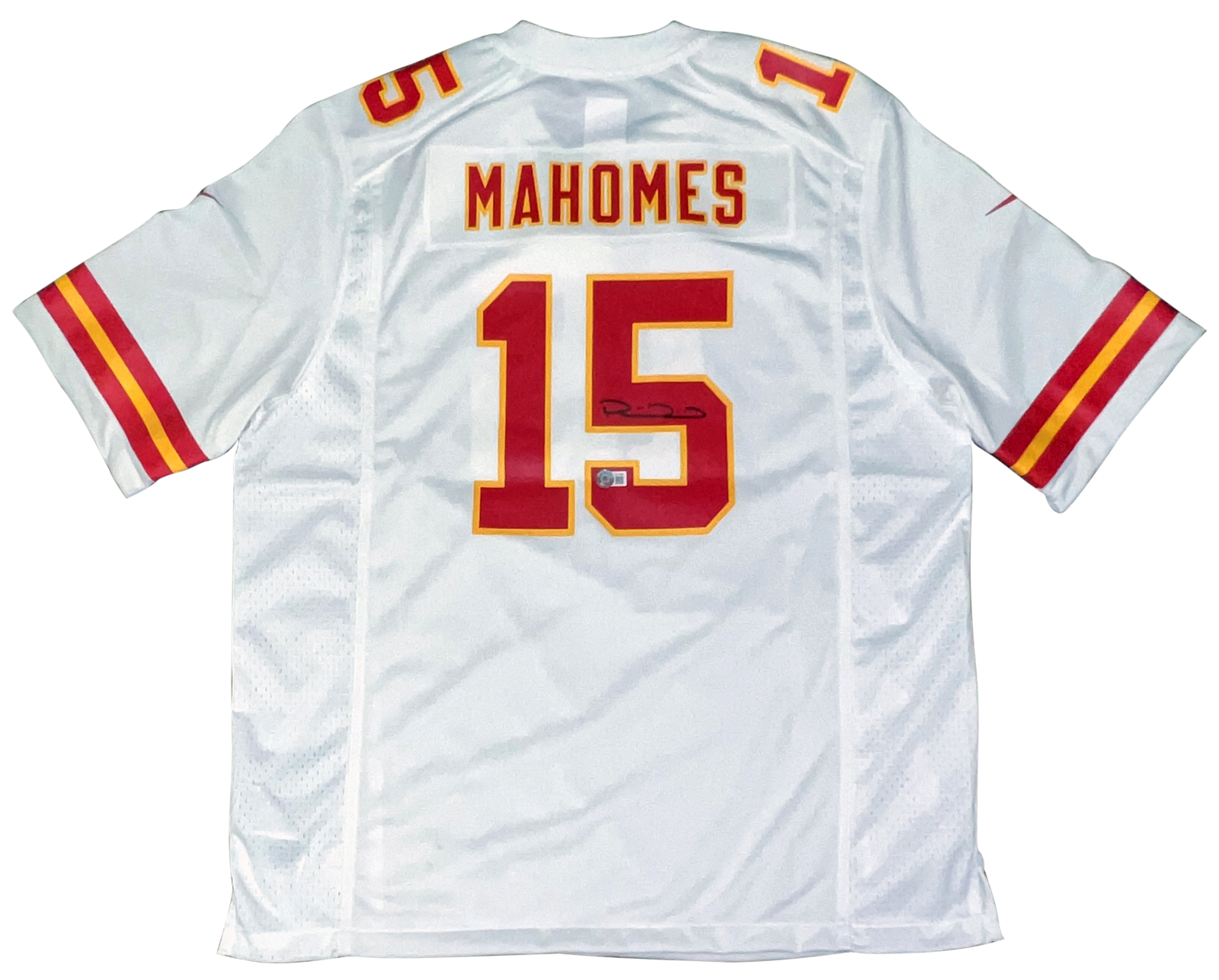 Patrick Mahomes Autographed Signed Kansas City Chiefs #15 WHITE NIKE GAME JERSEY BECKETT 