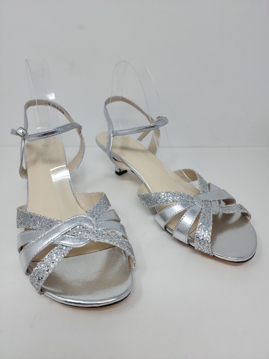 Touch Ups Low Heels For Prom Silver Touch Ups Bridal Shoes Silver