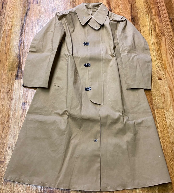 WWI US ARMY M1917 DISMOUNTED RAIN COAT JACKET RAINCOAT-SIZE 4 (48R-50R)