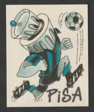 FIGURINE CALCIATORI PANINI 1991-92 SCUDETTO IN RASO FUORI RACCOLTA PISA NUOVO