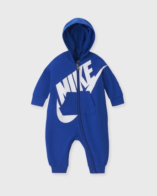 Nike Boys Baby Hooded Long Sleeve Coverall  Blue Royal  12, 18, 24 months NEW