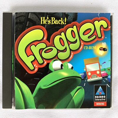 1997 Frogger Computer Game PC CD-ROM Hasbro Interactive Win 95 4 Player