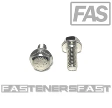 (25) M8 x 1.25 x 20 Stainless Steel DIN6921 A2 Hex Flange Bolts M8x20mm Flange