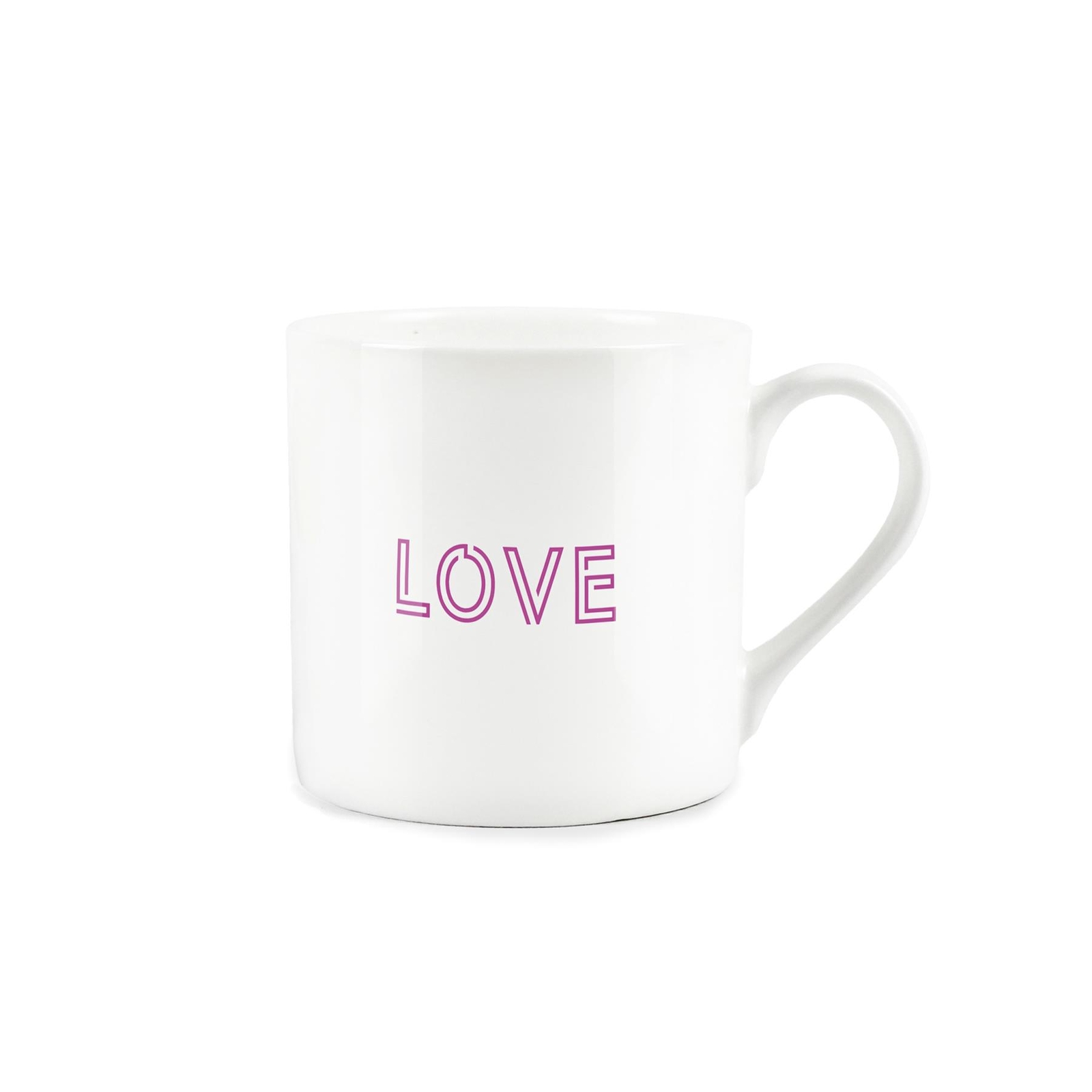 Love Mug - Minimalist Mug Bone China Word Tea/Coffee Gift Cup
