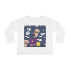 Custom Toddler Long Sleeve Tee, Unisex Fit, Bukhavets Mikhail Design, 100 