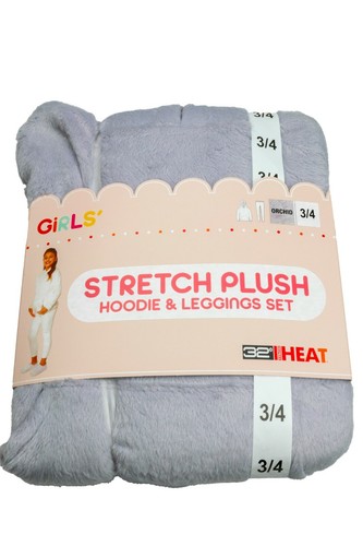 32 Grad Hitze Stretch Plüsch Hoodie & Legging Set Rosa, Creme, Orchidee Größe 3/4 - Bild 7 von 24