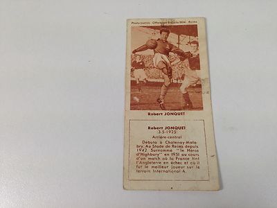 FOOTBALL BISCUITS REM REIMS ROBERT JONQUET 50s NO PANINI