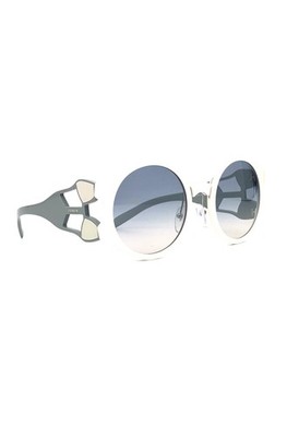 Prada PR 13US YEB5R0 54mm White Grey w/Blue Gradient Lenses  display picture 3