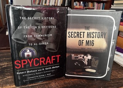 2 Vol CIA Spytech + Secret History of MI6 Spy Espionage Intelligence HC Book Set