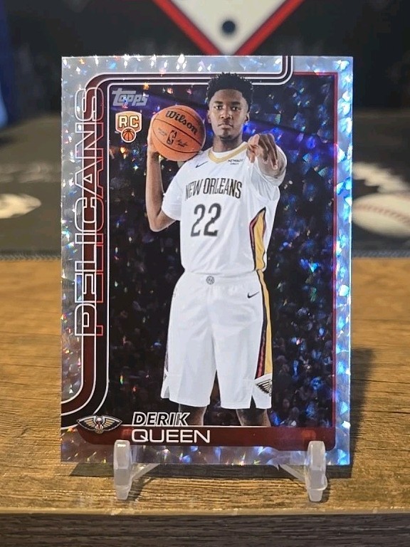 2025-26 Topps NBA Derik Queen RC crackleboard parallel #213