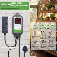 INKBIRD Digital Temperature Controller ITC-308 Programmable Thermostat Heat Cool