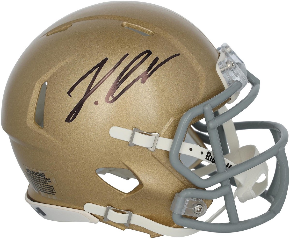 Jeremiyah Love Notre Dame Fighting Irish Autographed Riddell Speed
