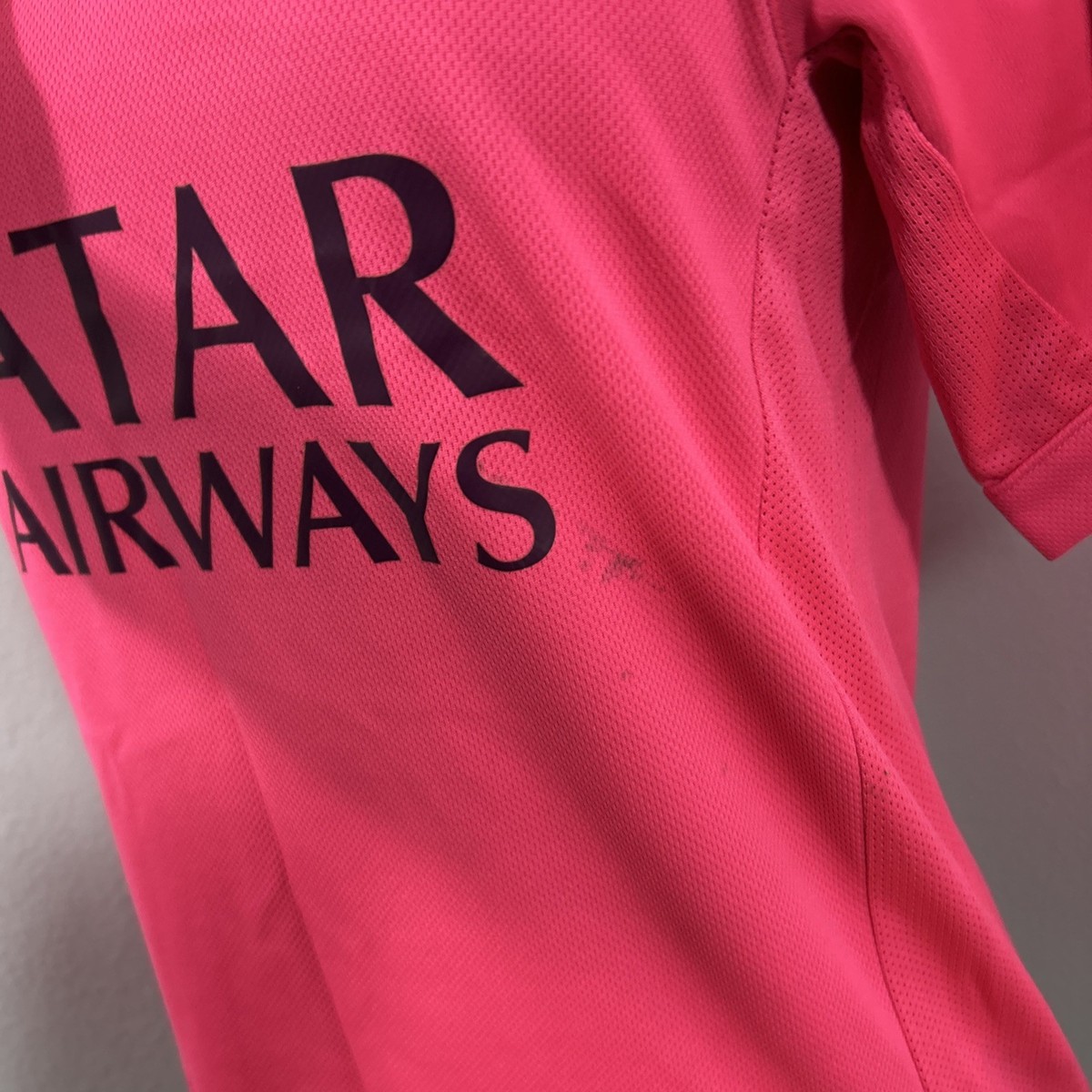Nike Dri Fit Jersey Shirt Mens S Pink Football Soccer FC