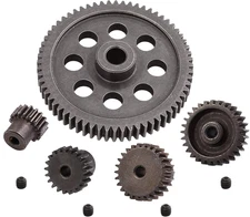 RC Steel Metal Spur Diff Differential Main Gear 64T 17T 21T 26T 29T Motor Gear f