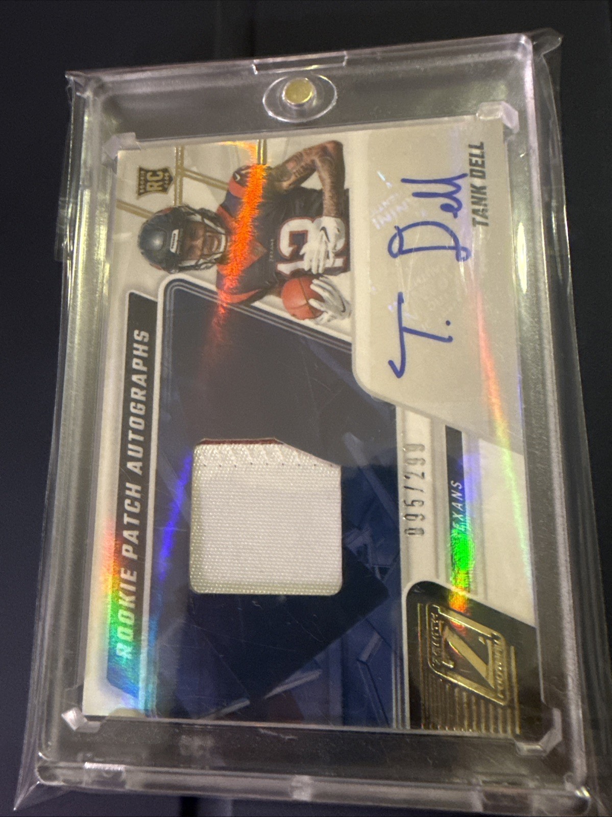TANK DELL 2023 Zenith Football Rookie Patch Autograph /299 RPA AUTO RC Texans