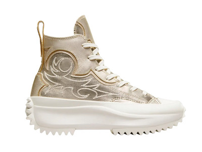 SIZE 4.5 WOMENS - Converse Run Star Hike Hi Platform Western Gold A10333C NEW