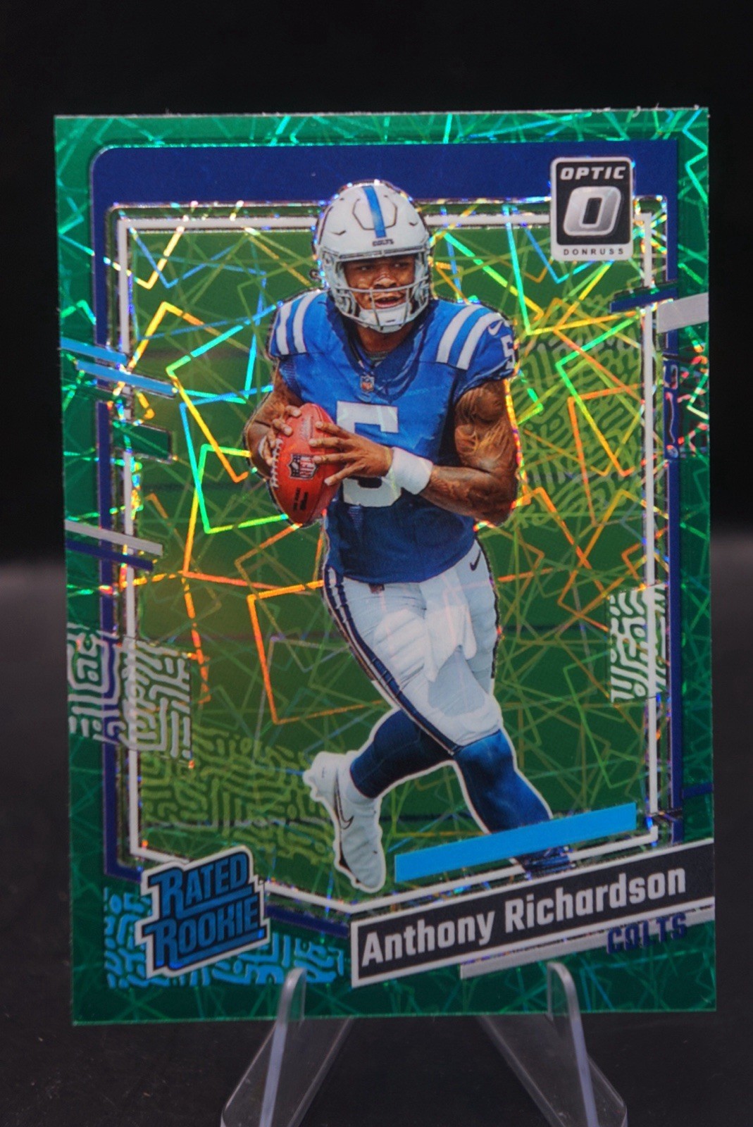 2023 Panini Donruss Optic - Rated Rookie Anthony Richardson #247 Green Velocity