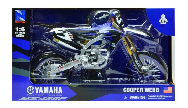 Yamaha Yz450F #2 Cooper Webb 1:6 Modell 49753 New Ray-image