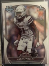 2022 Bowman University Chrome #15 Jaden Walley - 1st Bowman