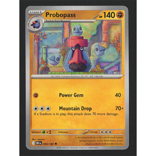 Probopass - 98/182 - Destined Rivals - Pokémon Card - NM