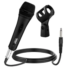 5Core Microphone Dynamic Cardioid Handheld XLR Wired Vocal Karaoke Mic