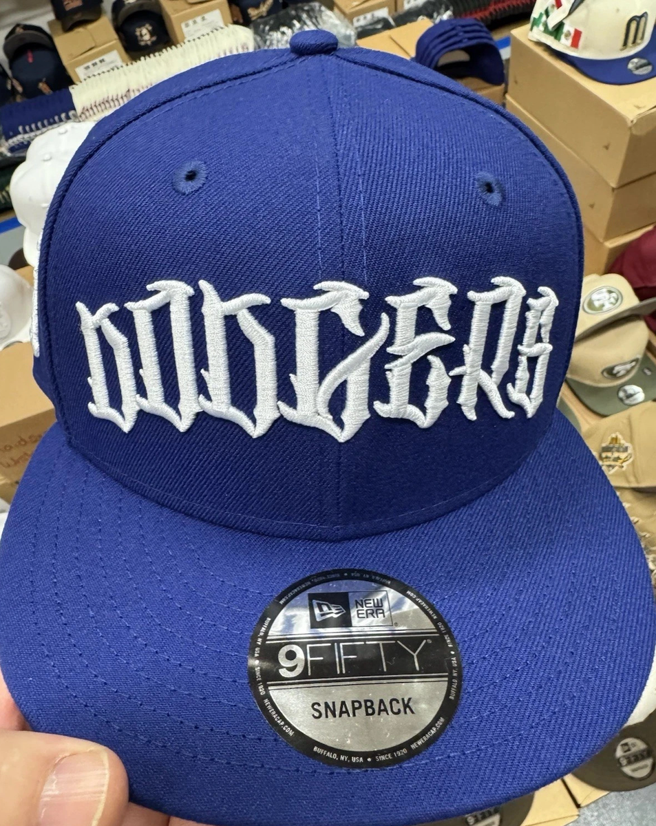 Los Angeles Dodgers 9Fifty SnapBack Hat Halloween Script Letters