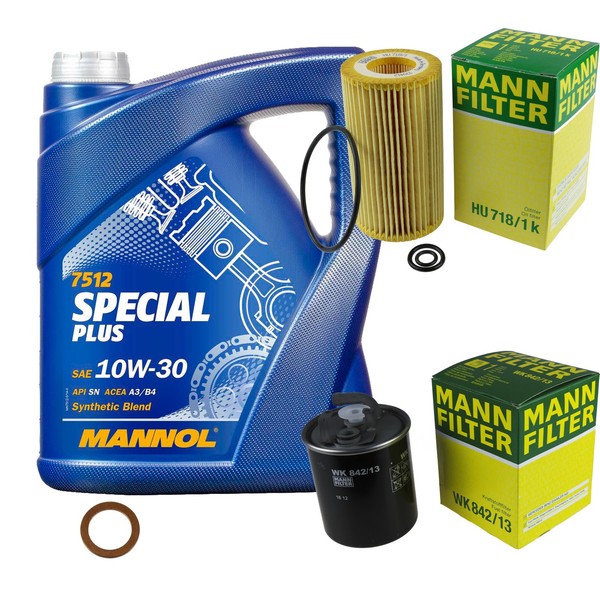 Inspektionspaket 5L Mannol 10W-30 FüR Mercedes 638 112 CDI 2.2 110 108 638/2-image