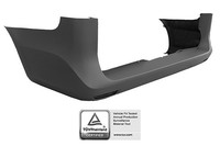 Poliplast Paraurti Hinten 100.13235 FüR MERCEDES-BENZ, Grau, TÜV