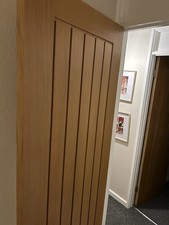 Oak Cottage Style Timber Internal Door. Used Condition. Collection Only.