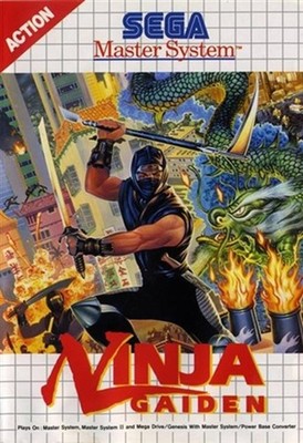 Ninja Gaiden - Sega Master System Software Action Platformer Videospiel OVP