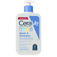 Gentle Baby Wash Shampoo, Tear-Free Cleanser for Infants and Toddlers, 16 Fl O
