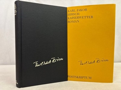 Kaiserwetter : Roman. Hirsch, Karl Jakob: