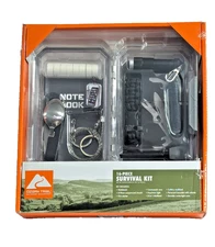 Ozark Trail 16-pc Survival Kit with Case Camping Hiking Emergency Multitool Gift
