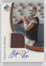 2005 SP Authentic Authentics 145/499 Charlie Frye #244 Rookie Auto RC 0lm