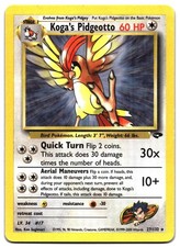 Koga's Pidgeotto 27/132 Rare Gym Challenge Pokemon Unlimited