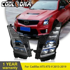 2X LED Headlight For Cadillac ATS ATS-V 2013-2019 Sequential Front Lamp Assembly