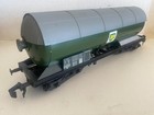 LIMA LARGE O GAUGE 0 BP BOGIE 8 WHEEL TANK GREEN GREY WAGON GC 316766